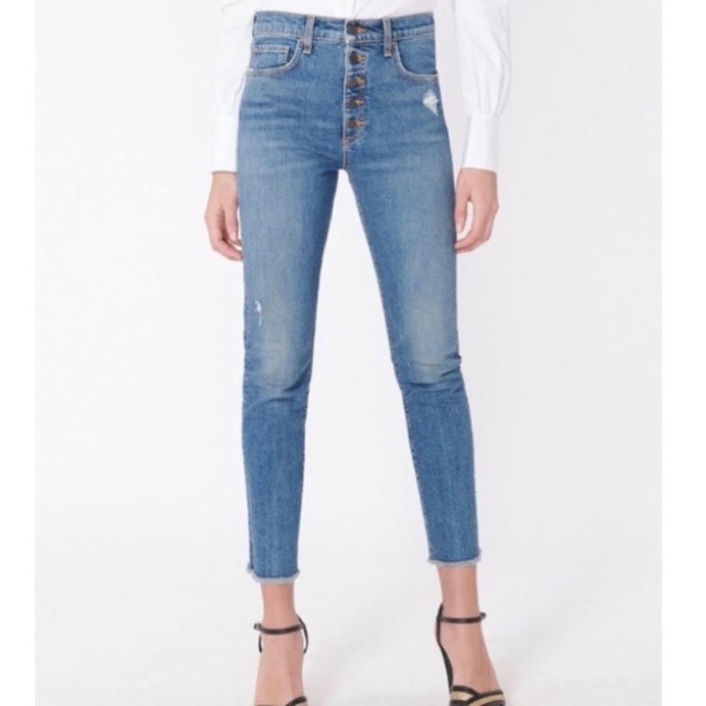 Veronica Beard Faye 11” Skinny Jeans